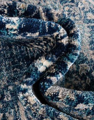 Navy Blue 2' 7 x 12' Oslo Runner Area Rug 100% Polypropylene Traditional Classic Vintage Distressed Carpet for Indoor Home Decor for Sale at Rug Engine