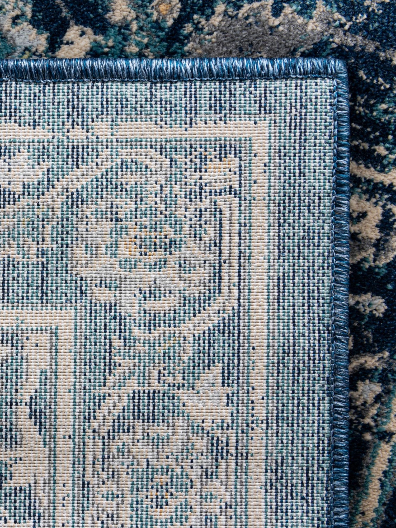 Navy Blue 2' x 7' 1 Oslo Runner Area Rug 100% Polypropylene Traditional Classic Vintage Distressed Carpet for Indoor Home Decor for Sale at Rug Engine