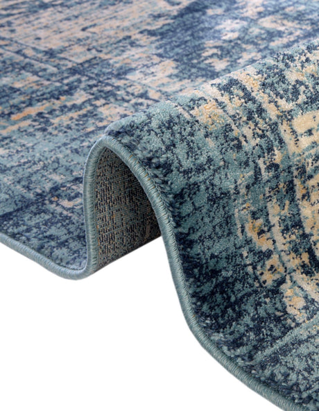 Navy Blue 7' 1 x 10' Oslo Rectangle Area Rug 100% Polypropylene Traditional Classic Vintage Distressed Carpet for Indoor Home Decor for Sale at Rug Engine