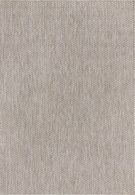 Beige 4' 1 x 6' 1 Outdoor Solid Rectangle Rug