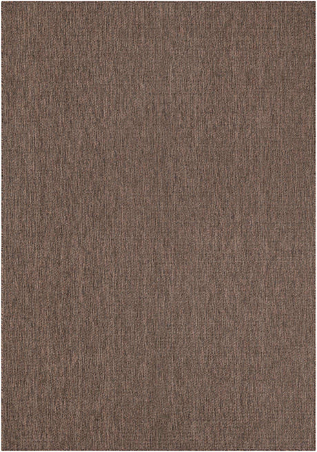 Light Brown 8' x 11' Outdoor Solid Rectangle Rug