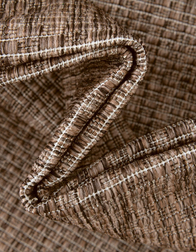 Light Brown 4' 1 x 6' 1 Outdoor Solid Rectangle Rug