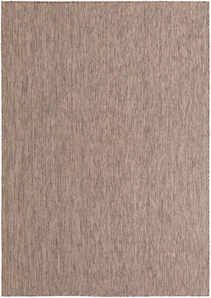 Light Brown 7' 1 x 10' Outdoor Solid Rectangle Area Rug Weather Resistant for Patio, Deck, Terrace, Balcony, Porch 100% Polypropylene Minimalist Waterproof Carpet for Sale at Rug Engine