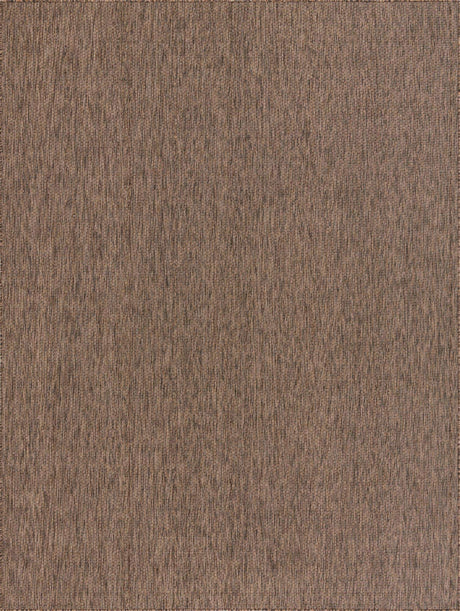 Light Brown 9' x 12' Outdoor Solid Rectangle Area Rug Weather Resistant for Patio, Deck, Terrace, Balcony, Porch