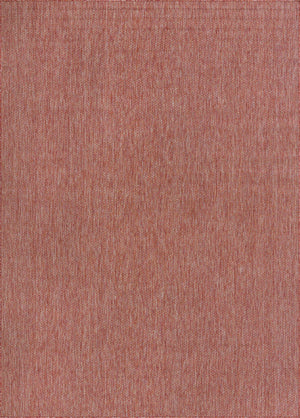 Rust Red 7' 10 x 11' Outdoor Solid Rectangle Area Rug Weather Resistant for Patio, Deck, Terrace, Balcony, Porch