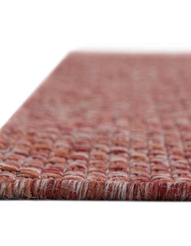 Rust Red 7' 10 x 11' Outdoor Solid Rectangle Area Rug Weather Resistant for Patio, Deck, Terrace, Balcony, Porch