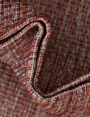 Rust Red 7' 10 x 11' Outdoor Solid Rectangle Area Rug Weather Resistant for Patio, Deck, Terrace, Balcony, Porch