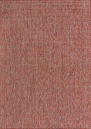 Rust Red 7' 1 x 10' Outdoor Solid Rectangle Rug