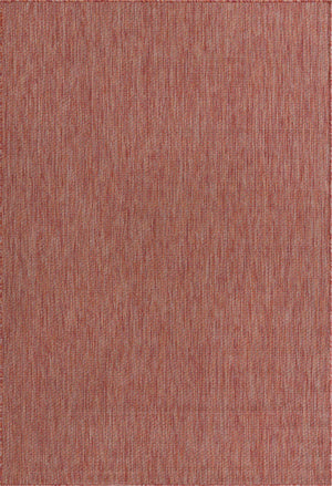 Rust Red 6' 1 x 9' Outdoor Solid Rectangle Rug
