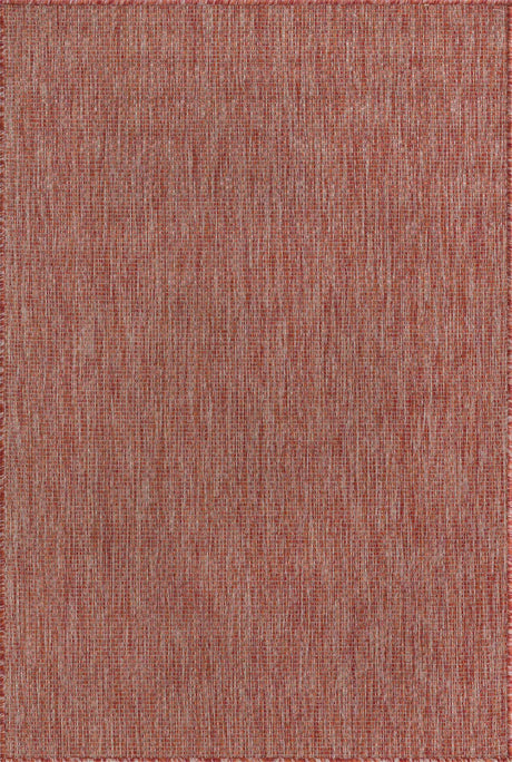 Rust Red 4' 1 x 6' 1 Outdoor Solid Rectangle Rug