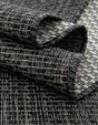 Black 5' 3 x 7' 1 Outdoor Solid Rectangle Area Rug Weather Resistant for Patio, Deck, Terrace, Balcony, Porch 100% Polypropylene Minimalist Waterproof Carpet for Sale at Rug Engine