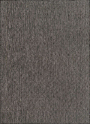 Black 7' 1 x 10' Outdoor Solid Rectangle Area Rug Weather Resistant for Patio, Deck, Terrace, Balcony, Porch 100% Polypropylene Minimalist Waterproof Carpet for Sale at Rug Engine