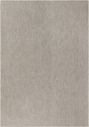 Light Gray 7' 10 x 11' Outdoor Solid Rectangle Area Rug Weather Resistant for Patio, Deck, Terrace, Balcony, Porch 100% Polypropylene Minimalist Waterproof Carpet for Sale at Rug Engine