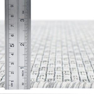 Light Gray 7' 1 x 10' Outdoor Solid Rectangle Rug