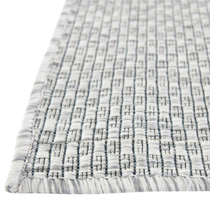 Light Gray 7' 1 x 10' Outdoor Solid Rectangle Rug
