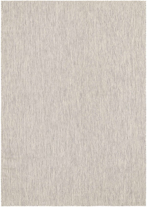 Light Gray 7' 1 x 10' Outdoor Solid Rectangle Rug