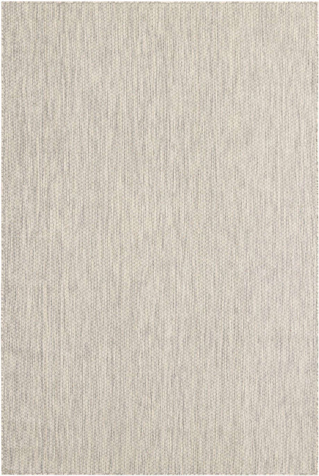 Light Gray 6' 1 x 9' Outdoor Solid Rectangle Rug