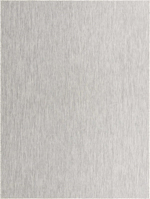 Light Gray 9' x 12' Outdoor Solid Rectangle Area Rug Weather Resistant for Patio, Deck, Terrace, Balcony, Porch 100% Polypropylene Minimalist Waterproof Carpet for Sale at Rug Engine