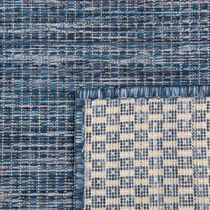 Blue 10' x 13' 1 Outdoor Solid Rectangle Rug