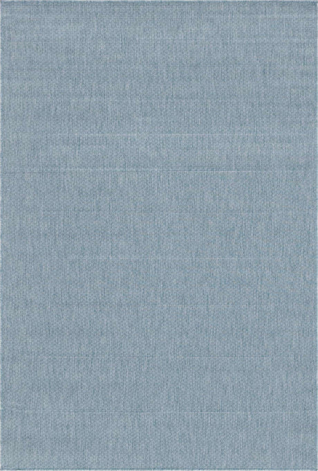 Aquamarine 6' 1 x 9' Outdoor Solid Rectangle Rug