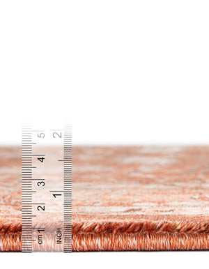 Brick Red 3' x 13' Oslo Runner Area Rug 100% Polypropylene Traditional Classic Vintage Distressed Carpet for Indoor Home Decor for Sale at Rug Engine