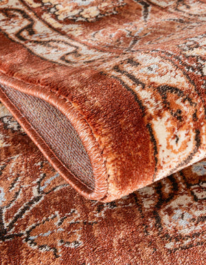 Brick Red 3' x 13' Oslo Runner Area Rug 100% Polypropylene Traditional Classic Vintage Distressed Carpet for Indoor Home Decor for Sale at Rug Engine