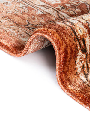 Brick Red 5' x 8' Oslo Rectangle Area Rug 100% Polypropylene Traditional Classic Vintage Distressed Carpet for Indoor Home Decor for Sale at Rug Engine