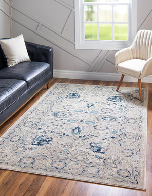 Beige 5' 1 x 8' Oslo Rectangle Area Rug 100% Polypropylene Traditional Classic Vintage Distressed Carpet for Indoor Home Decor for Sale at Rug Engine