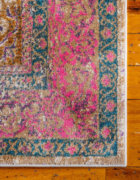 Beige 8' x 8' Aurora Square Area Rug 60% Polypropylene & 40% Polyester Living Dining Room Bedroom Office Modern Decor Carpet for Sale at Rug Engine