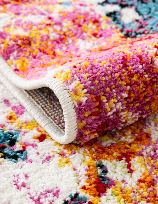 Ivory 3' 3 x 5' 3 Lyon Rectangle Area Rug Vivid Colorful Abstract Modern 100% Polypropylene Carpet for Living Room, Dining, Office for Sale at Rug Engine