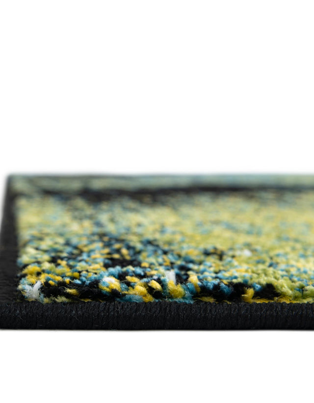 Light Green 9' x 12' 2 Lyon Rectangle Area Rug Vivid Colorful Abstract Modern 100% Polypropylene Carpet for Living Room, Dining, Office for Sale at Rug Engine