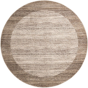 Beige 7' 10 x 7' 10 Del Mar Round Area Rug 100% Polypropylene Easy Clean Stain Resistant Vivid Modern Carpet Mat for Home Decor Interior Designing for Sale at Rug Engine