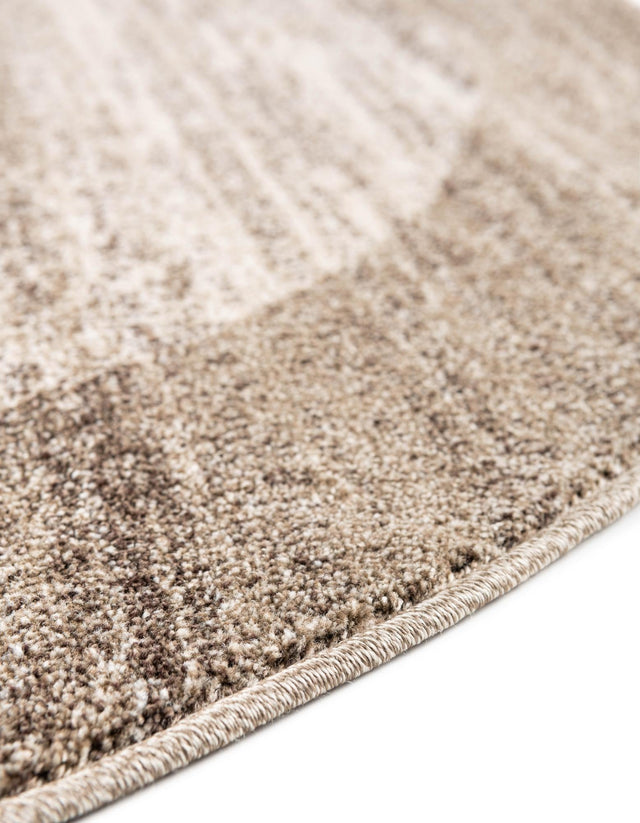 Beige 6' 1 x 6' 1 Del Mar Round Area Rug 100% Polypropylene Easy Clean Stain Resistant Vivid Modern Carpet Mat for Home Decor Interior Designing for Sale at Rug Engine