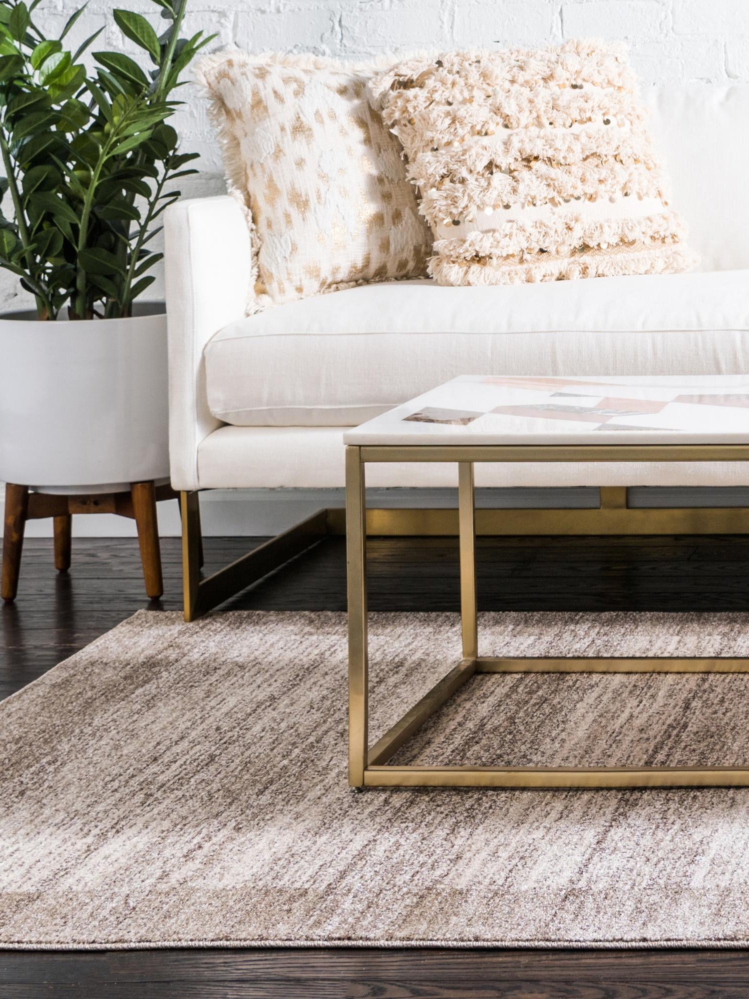 Beige 3' 1 x 5' 3 Del Mar Rectangle Area Rug 100% Polypropylene Easy Clean Stain Resistant Vivid Modern Carpet Mat for Home Decor Interior Designing for Sale at Rug Engine