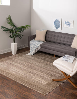 Beige 7' 10 x 7' 10 Del Mar Square Area Rug 100% Polypropylene Easy Clean Stain Resistant Vivid Modern Carpet Mat for Home Decor Interior Designing for Sale at Rug Engine