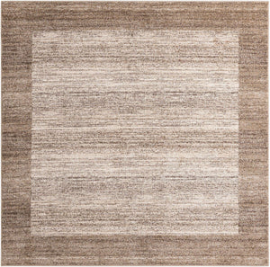 Beige 7' 10 x 7' 10 Del Mar Square Area Rug 100% Polypropylene Easy Clean Stain Resistant Vivid Modern Carpet Mat for Home Decor Interior Designing for Sale at Rug Engine
