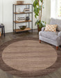 Light Brown 6' 1 x 6' 1 Del Mar Round Area Rug 100% Polypropylene Easy Clean Stain Resistant Vivid Modern Carpet Mat for Home Decor Interior Designing for Sale at Rug Engine
