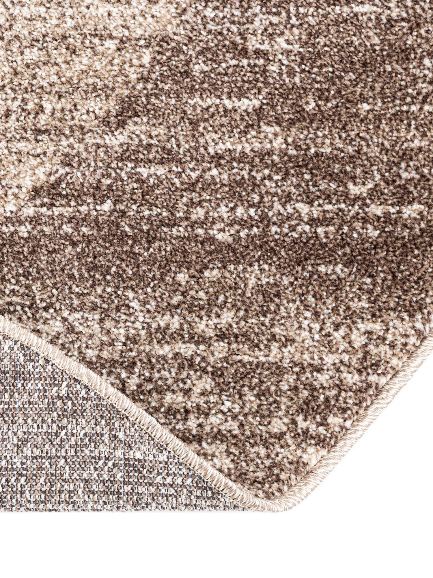 Light Brown 6' 1 x 6' 1 Del Mar Round Area Rug 100% Polypropylene Easy Clean Stain Resistant Vivid Modern Carpet Mat for Home Decor Interior Designing for Sale at Rug Engine