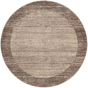 Light Brown 6' 1 x 6' 1 Del Mar Round Area Rug 100% Polypropylene Easy Clean Stain Resistant Vivid Modern Carpet Mat for Home Decor Interior Designing for Sale at Rug Engine