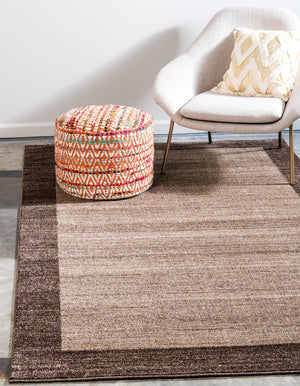 Light Brown 6' 1 x 9' Del Mar Rectangle Area Rug 100% Polypropylene Easy Clean Stain Resistant Vivid Modern Carpet Mat for Home Decor Interior Designing for Sale at Rug Engine