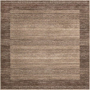 Light Brown 7' 10 x 7' 10 Del Mar Square Area Rug 100% Polypropylene Easy Clean Stain Resistant Vivid Modern Carpet Mat for Home Decor Interior Designing for Sale at Rug Engine