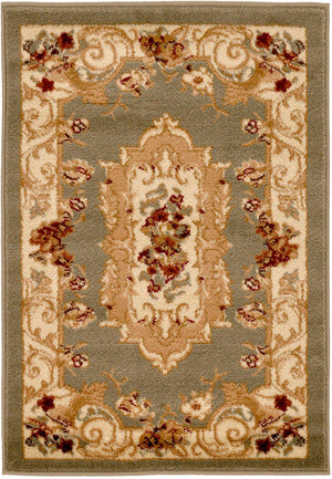 Green 2' x 3' 1 Versailles Rectangle Area Rug