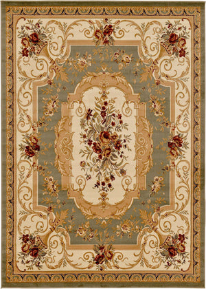 Green 7' 10 x 11' Versailles Rectangle Area Rug