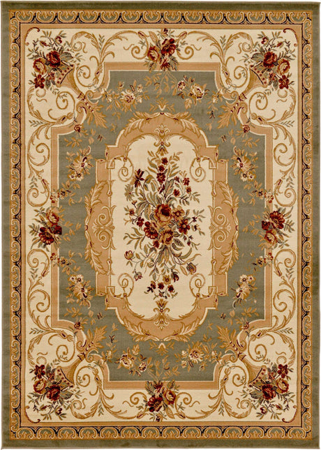 Green 7' 10 x 11' Versailles Rectangle Area Rug