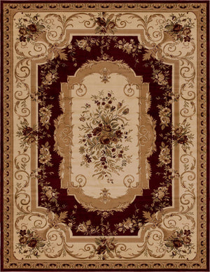 Red 10' x 13' 1 Versailles Rectangle Area Rug