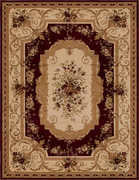 Red 10' x 13' 1 Versailles Rectangle Area Rug