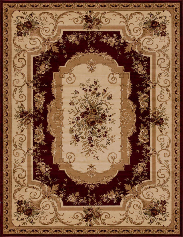Red 10' x 13' 1 Versailles Rectangle Area Rug