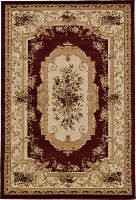 Red 6' 1 x 9' Versailles Rectangle Area Rug
