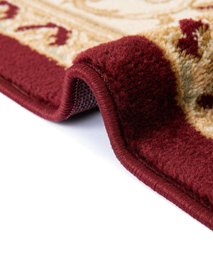 Red 7' 1 x 7' 1 Versailles Square Area Rug