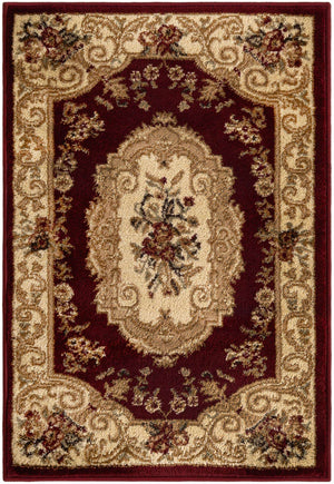Red 2' x 3' 1 Versailles Rectangle Area Rug